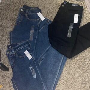 GAP NWT Boys Size 8 Jeans in Blue and Black Bundle